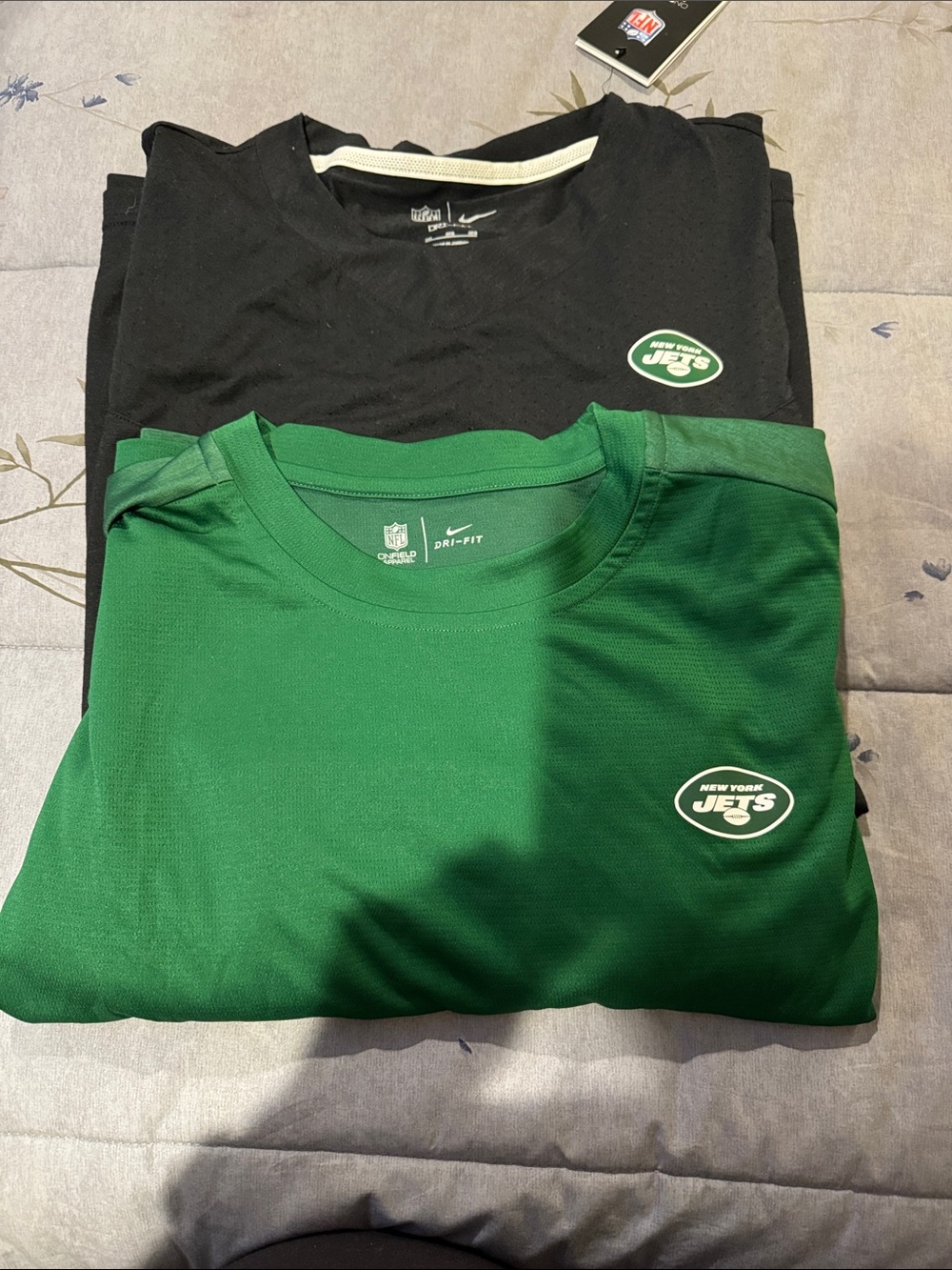 Nike Men’s New York Jets Dri-FIT Long Sleeve Tee - Green & Black